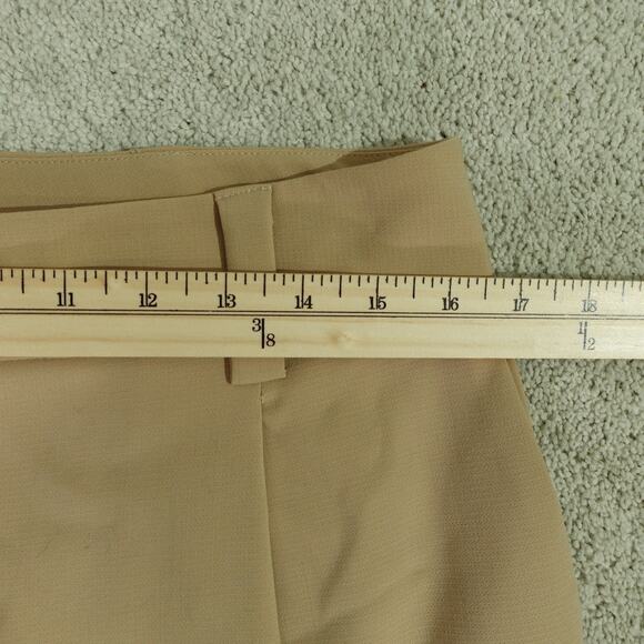 Vince Camuto Womens Trouser Work Pants Pleated Front Slash Pockets Tan Size 12 - Picture 3 of 8